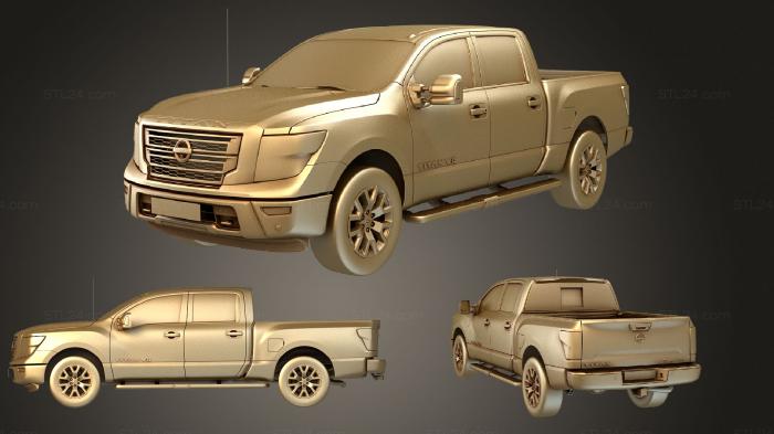 Автомобили и транспорт (Nissan Titan 2020, CARS_2839) 3D модель для ЧПУ станка